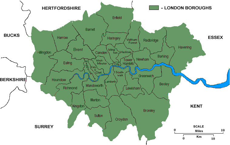 london districy carte